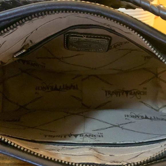 Trinity Ranch Black and Brown Leather Bag - Picture 7 of 7
